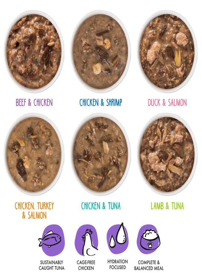 Weruva B.F.F. OMG - Best Feline Friend Oh My Gravy!, Variety Pack, Potluck O' Pouches, Wet Cat Food, 2.8Oz Pouches (Pack of 12) - Image 3
