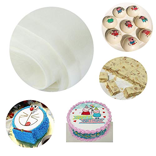 BGJYRDF 50/100/200 sheets Count Edible Rectangle Rice and Wafer Paper,9x12.6 inches for candy packaging or food decoration (100) - Image 5