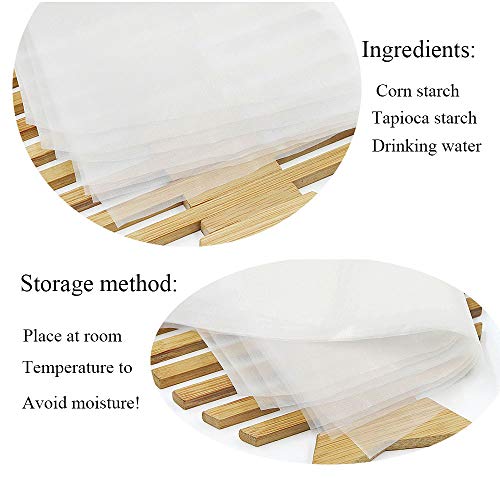 BGJYRDF 50/100/200 sheets Count Edible Rectangle Rice and Wafer Paper,9x12.6 inches for candy packaging or food decoration (100) - Image 3