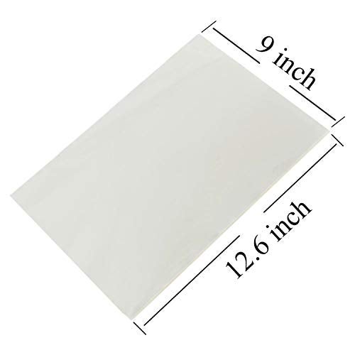 BGJYRDF 50/100/200 sheets Count Edible Rectangle Rice and Wafer Paper,9x12.6 inches for candy packaging or food decoration (100) - Image 1