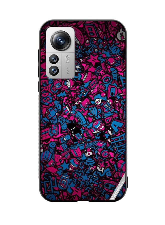 VR CREATIVE Protective Case Cover For Xiaomi 12 Pro Mini Cartoons Design Multicolour - Image 1