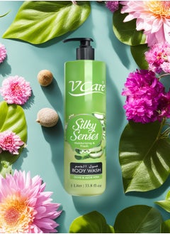 VCare V Care Body Wash 1litre - Moisturizing & Soothing Formula | Olive & Aloe Vera Extract | Large Size | Hydrating Body Wash for Soft, Nourished Skin | Suitable for all skin types  - Image 4