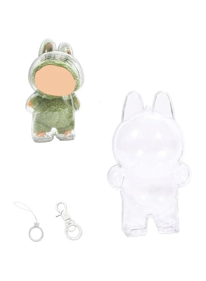 Arabest Cases for Labu, Labu Protective Case Cover Acrylic Clear Protector for Labu with Keychain (Doll Not Included,1 PC Standing Case)  - Image 1