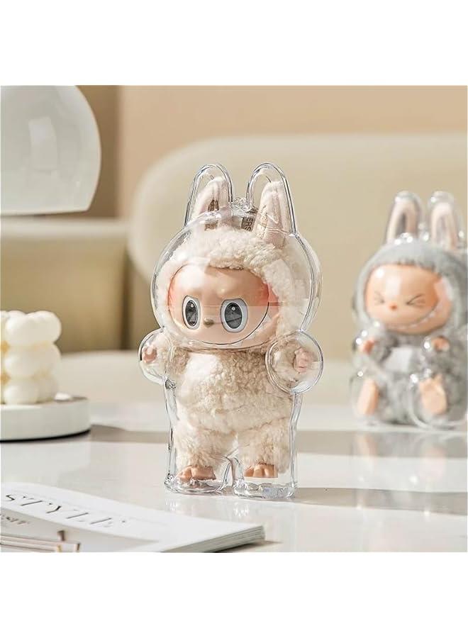 Arabest Cases for Labu, Labu Protective Case Cover Acrylic Clear Protector for Labu with Keychain (Doll Not Included,1 PC Standing Case)  - Image 2