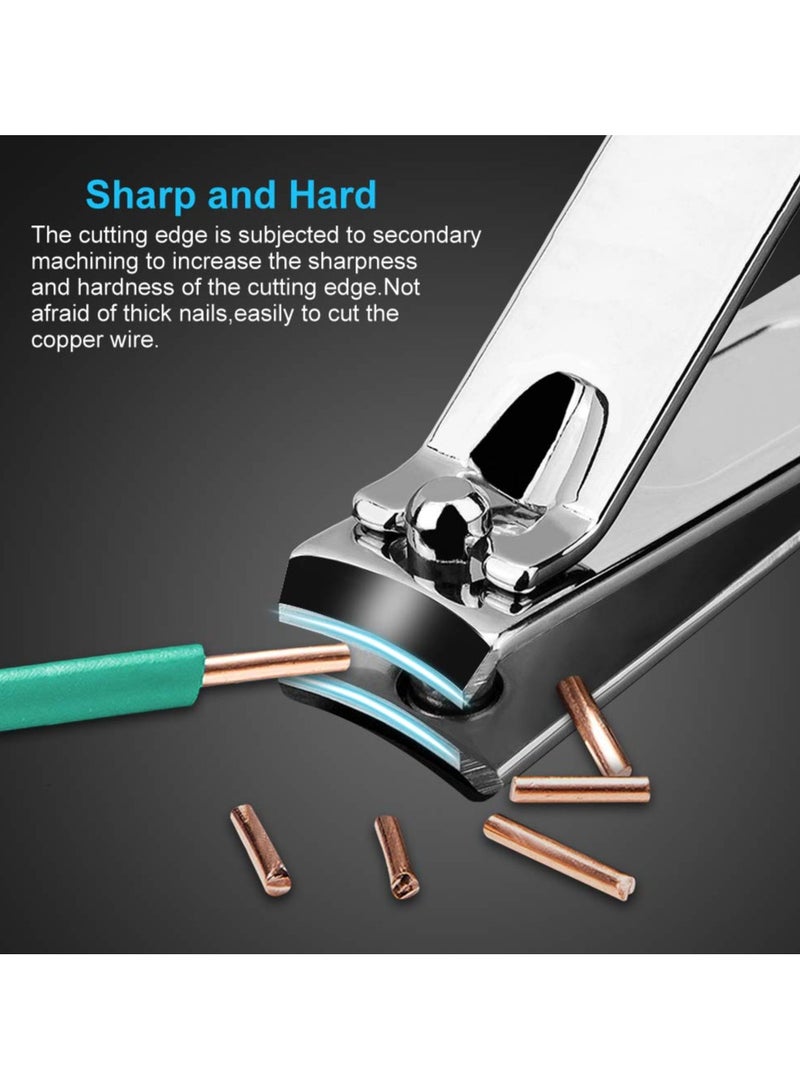 ATRJSZ Yougai Manicure Set 19 in 1 Nail Clippers, Stainless Steel Professional Grooming Kits, Nail Care Tools Pedicure kit with Luxurious Travel Case  - Image 5