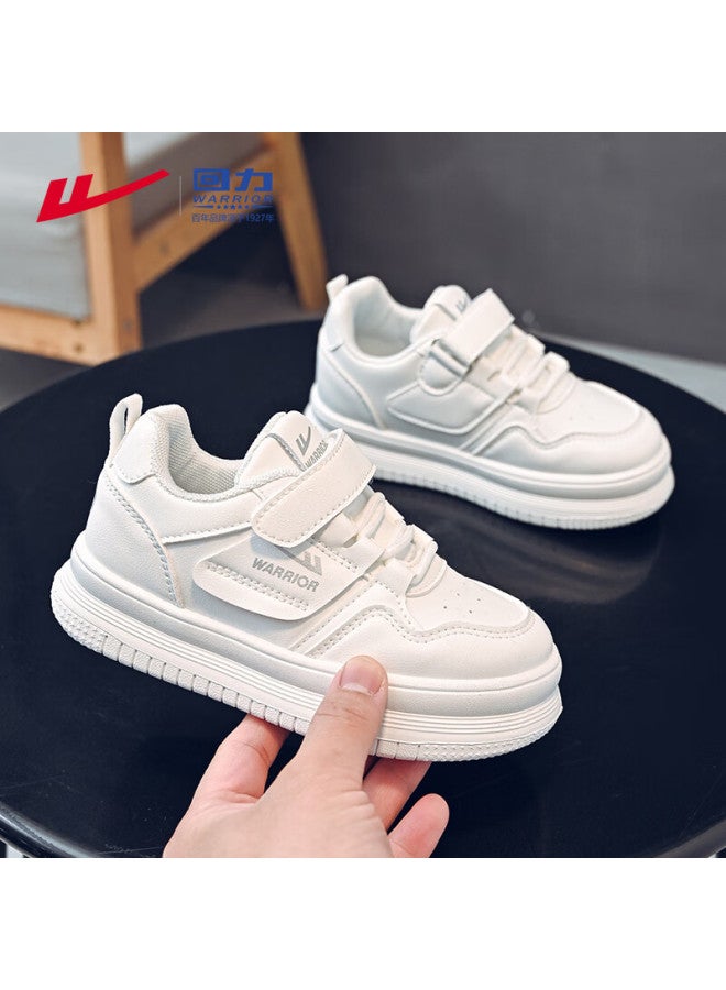 Children's Shoes, Spring Boys' Sneakers, Casual Soft-soled Shoes, Girls' White Shoes, Wz(cl)-1010, White, Size 33 - Image 2