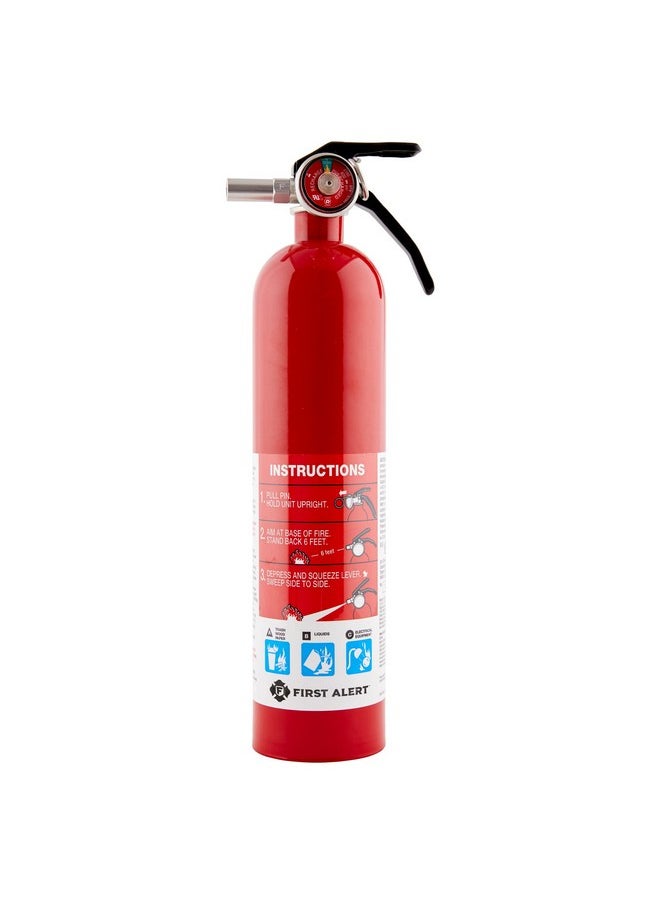 FIRST ALERT FIRST ALERT Fire Extinguisher, Garage Fire Extinguisher, Red, Garage10 FE10GR  - Image 1