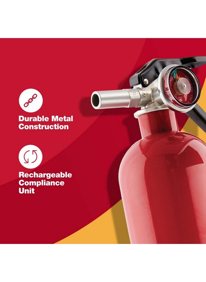 FIRST ALERT FIRST ALERT Fire Extinguisher, Garage Fire Extinguisher, Red, Garage10 FE10GR  - Image 3