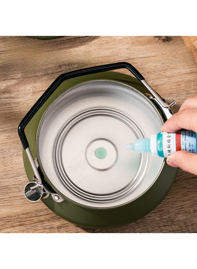 Outdoor Kettle 304 Stainless Steel Stove Card Stove Gas Teapot 1L Capacity Camping Kettle-Capacity:Storage Bag + 1.0L Army Green  - Image 3