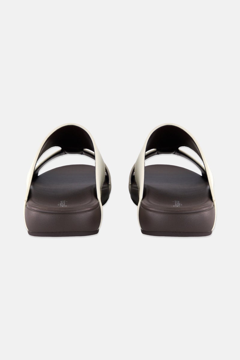 Algspar Men Slip On Arabic Sandals, Beige - Image 2