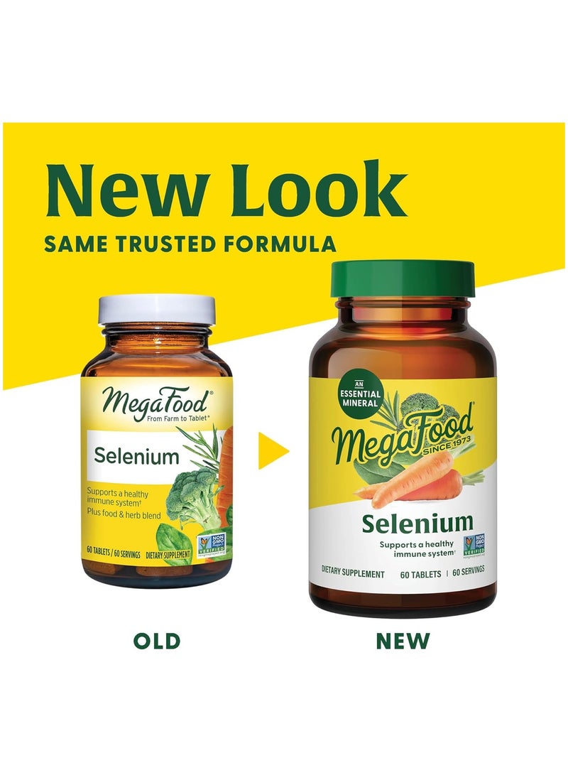 MegaFood Selenium - Supports a Healthy Immune System, Plus food & herb blend,  60 Tablets (60 Servings) - Image 3