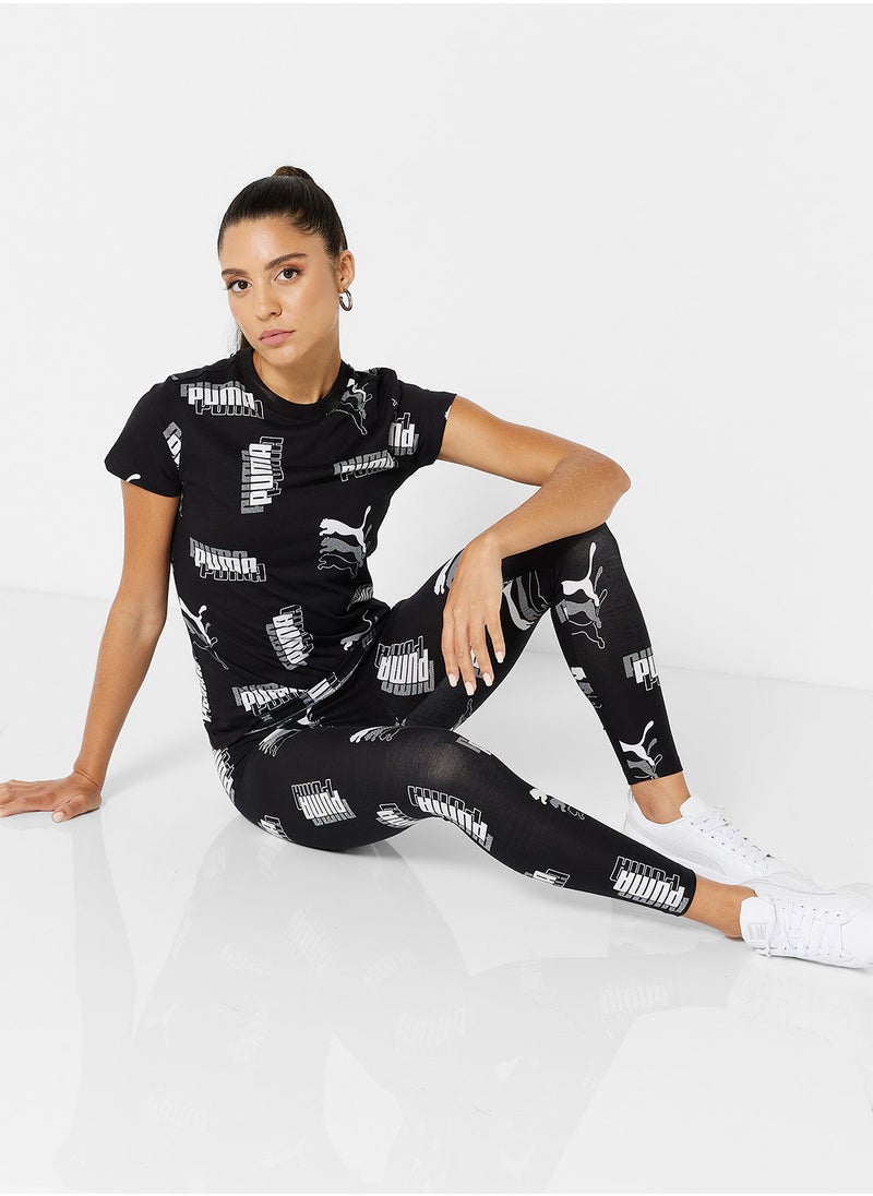 PUMA - Power All Over Print T-Shirt - Image 1