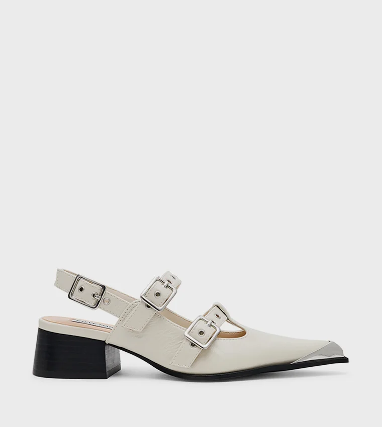 ستيف مادن Galactia Women's Light Yellow Flat Sandals