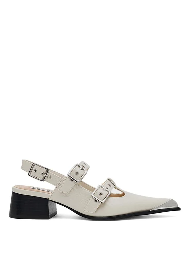 Galactia Women's Light Yellow Flat Sandals