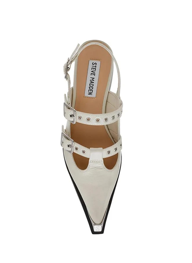 ستيف مادن Galactia Women's Light Yellow Flat Sandals