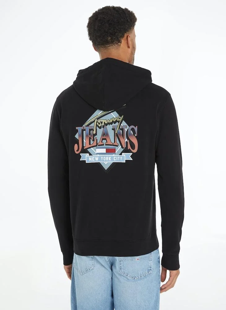 TOMMY JEANS TJM REG DIAMOND TWIST HOOD EXT