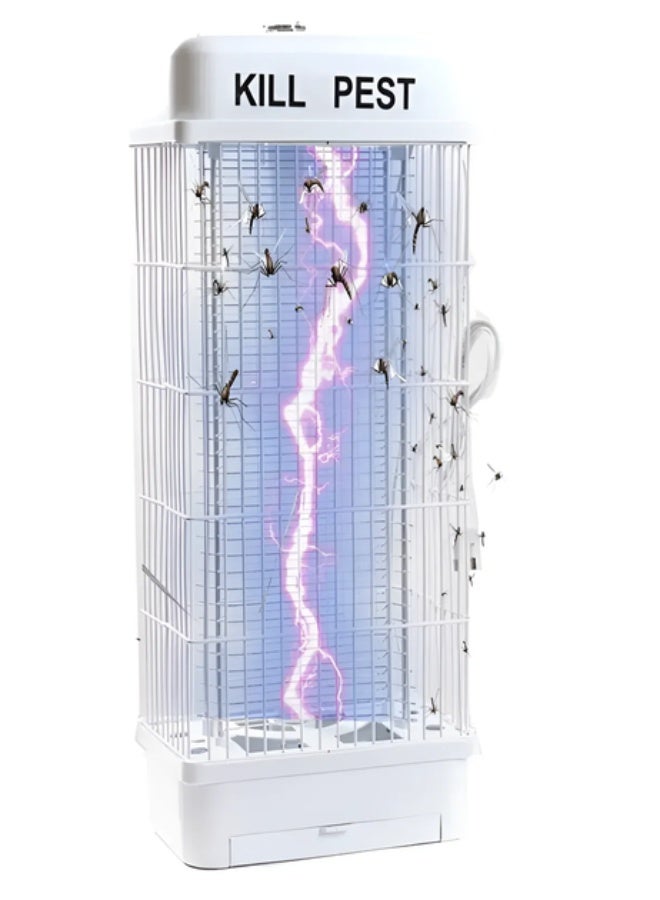 ريناتا جهاز قاتل للبعوض كبير بقدرة 10 واط، تصميم 360 درجة، يغطي مساحة 45 متر مربع، الحجم 42×20.5×12.5 سم، درج قابل للإزالة، هادئ وآمن للاستخدام الداخلي والخارجي