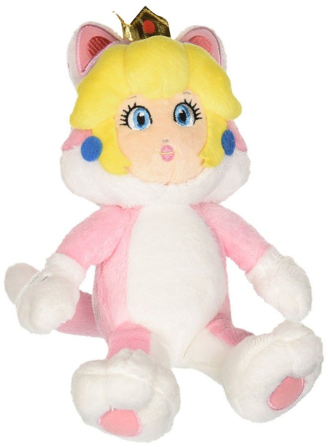 Nintendo Little Buddy Super Mario Neko Cat Peach Plush, 10" - Image 2