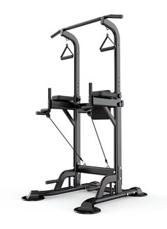 OHAHO Power Tower Dip Pull Up Station Multi-Function Exercise Equipment For Home Gym Training 10 Levels Adjustable Height, Strength Fitness Squat Rack  - Image 1