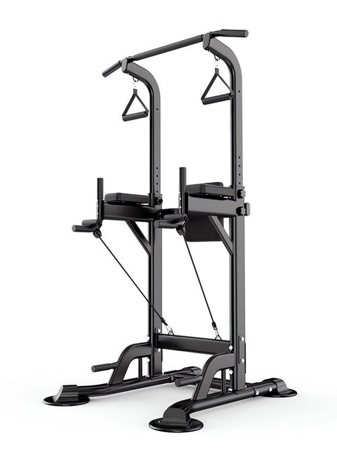Power Tower Dip Pull Up Station Multi-Function Exercise Equipment For Home Gym Training 10 Levels Adjustable Height, Strength Fitness Squat Rack