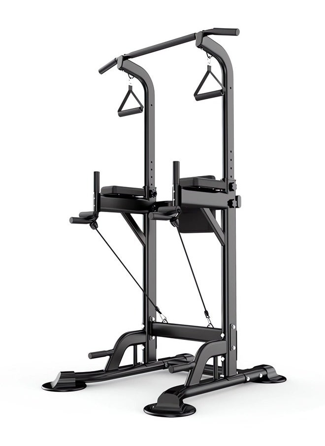 OHAHO - Power Tower Dip Pull Up Station Multi-Function Exercise Equipment For Home Gym Training 10 Levels Adjustable Height, Strength Fitness Squat Rack - Image 1