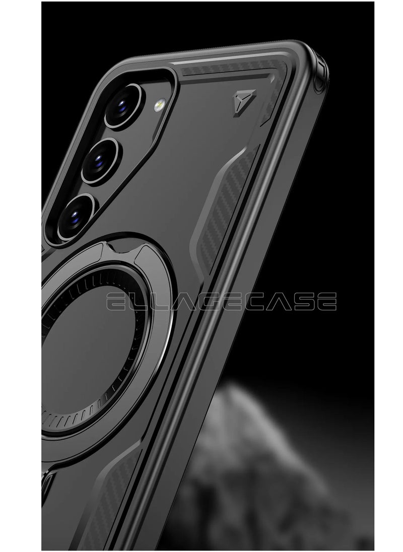 ELLAGECASE Protective Case with Ring for Samsung Galaxy A35 5G, Rugged Drop Protection, Horizontal and Vertical Stand Capability, Solid Camera Protection, Balanced Support, and Perfect Compatibility with Magnetic Accessories  - Image 4