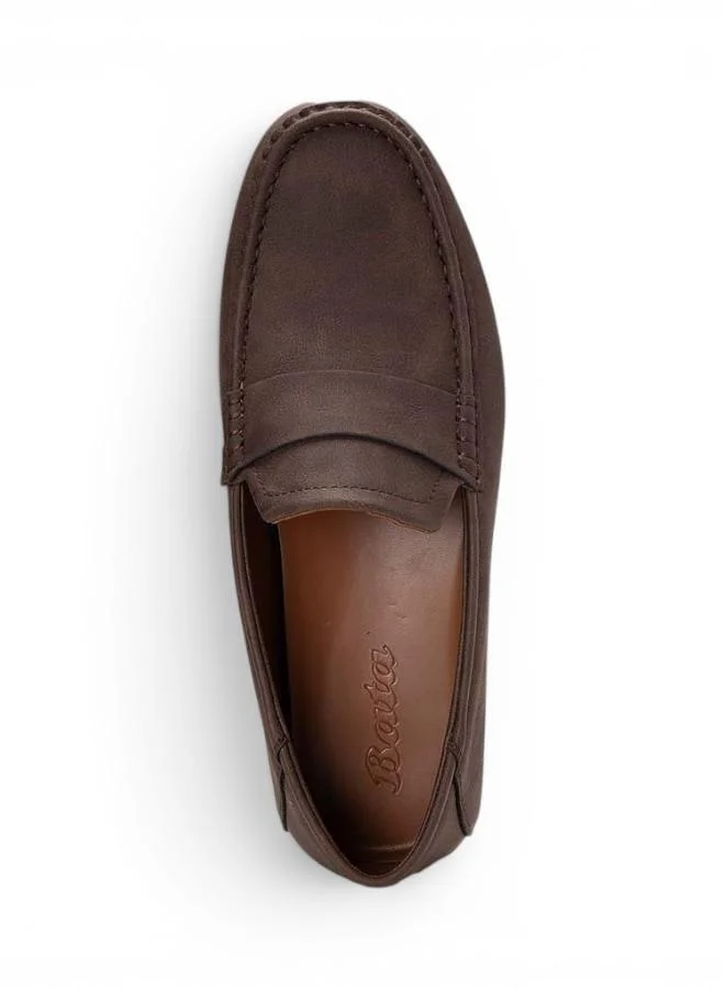Bata Brown Classic Slip-On Formal Shoes for Men | Best Price UAE