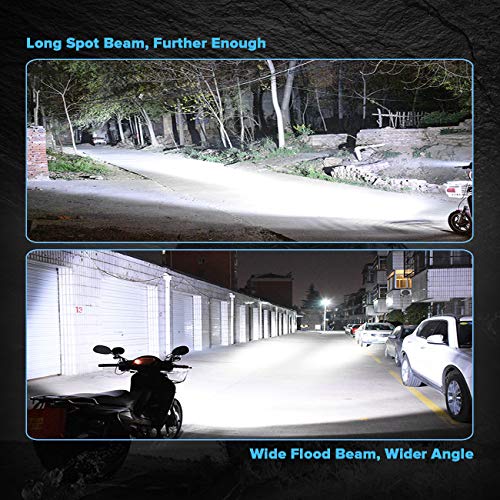 Samman ADTOPI 6 inch Led Light Bar with Wiring Harness Kit, LED Pods Flood Spot Combo Beam Driving Work Fog Light Off Road Super Bright Waterproof for UTV Truck Sand Rail ATV SUV Chevy - Image 2