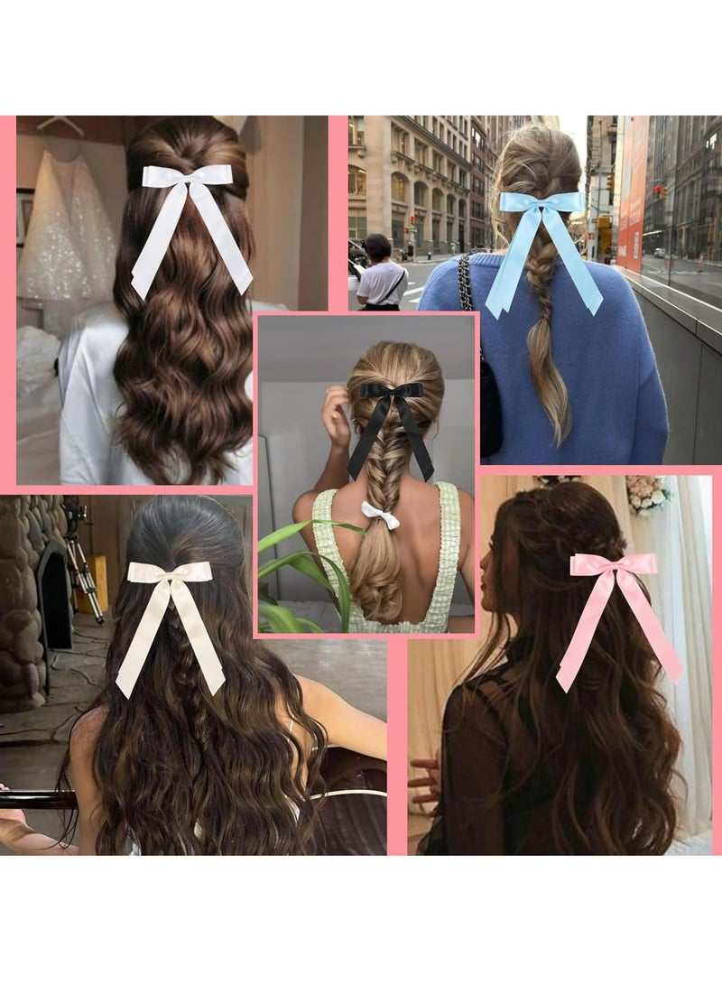 أوزيغالور 3 قطع مشابك عقدة شعر من الساتان، مشابك عقدة شعر من الساتان، مشابك عقدة شعر بشريط للنساء، إكسسوارات شعر - Image 4