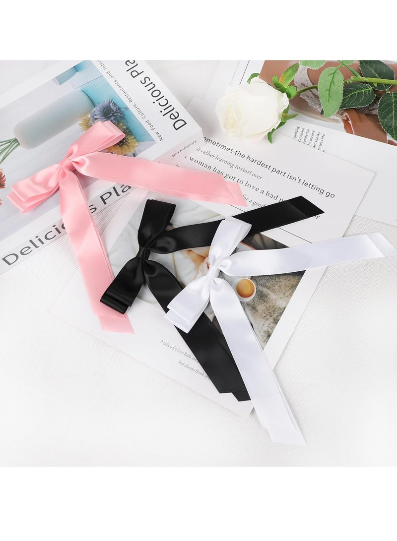 أوزيغالور 3 قطع مشابك عقدة شعر من الساتان، مشابك عقدة شعر من الساتان، مشابك عقدة شعر بشريط للنساء، إكسسوارات شعر - Image 5