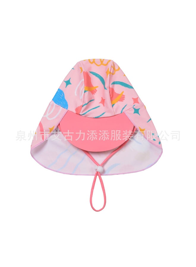 Children's Sun Protection Hat For Boys And Girls, Baby Sunshade, Baby Quick-drying Neck Protection, Windproof Hat, Outdoor Swimming