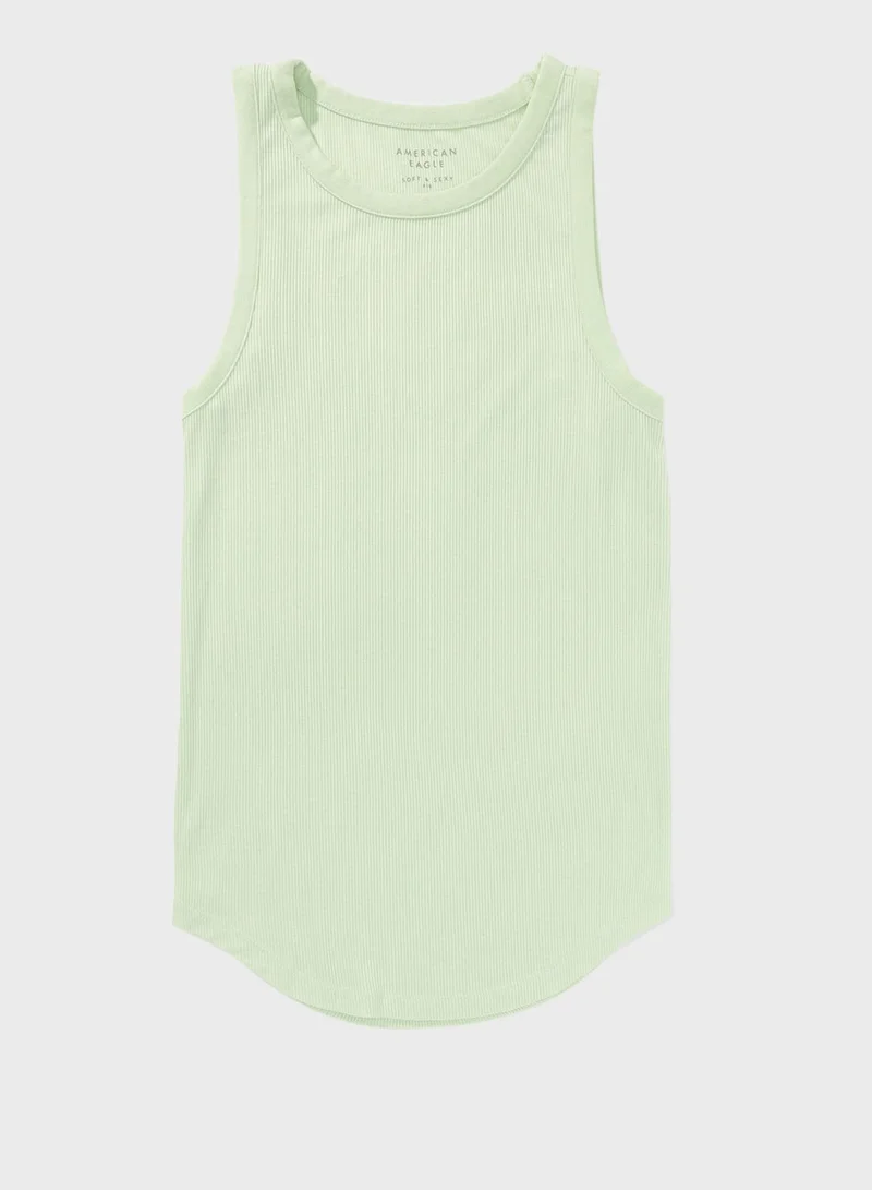 امريكان ايجل Crew Neck Knitted Tank Top