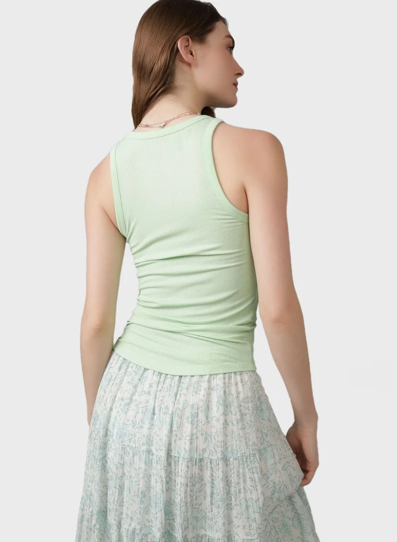 امريكان ايجل Crew Neck Knitted Tank Top