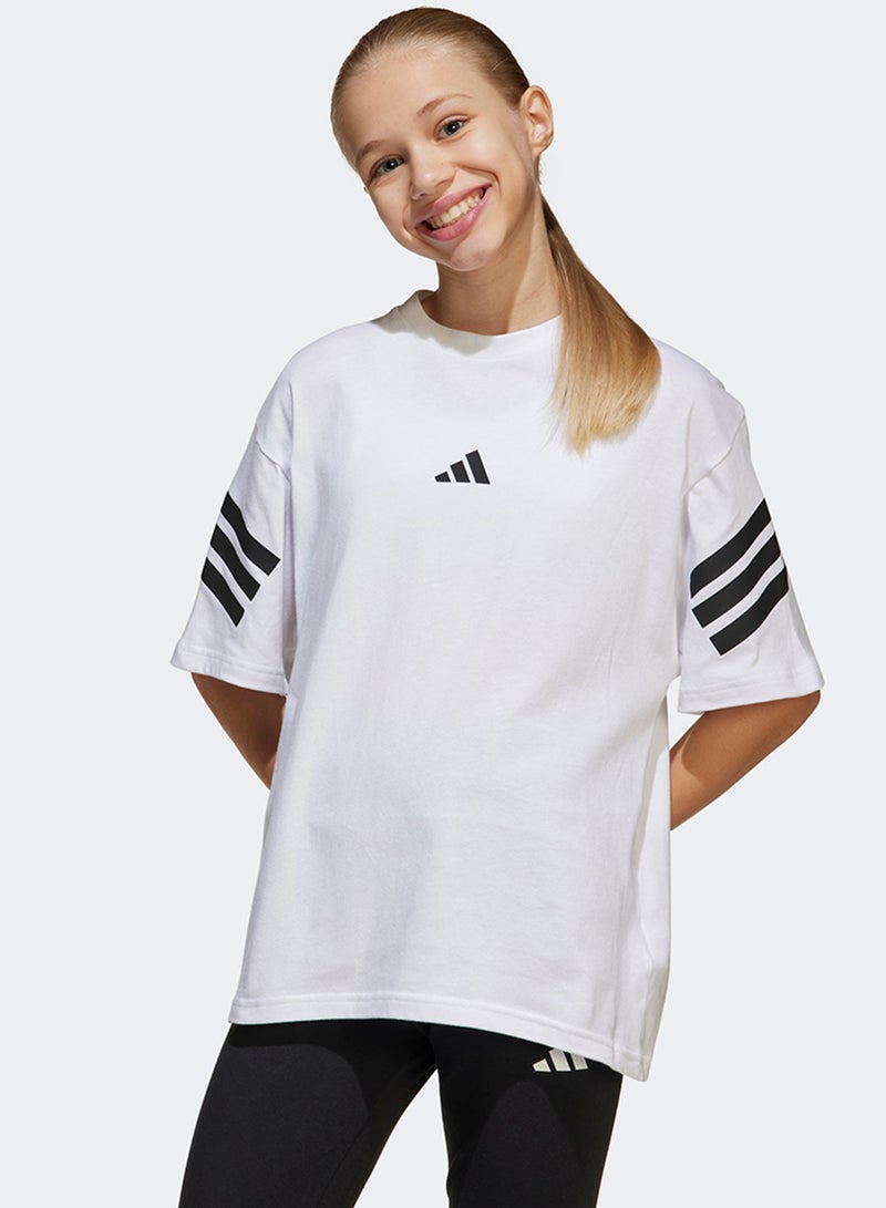 Adidas Youth Future Icons 3 Stripe T-Shirt  - Image 1