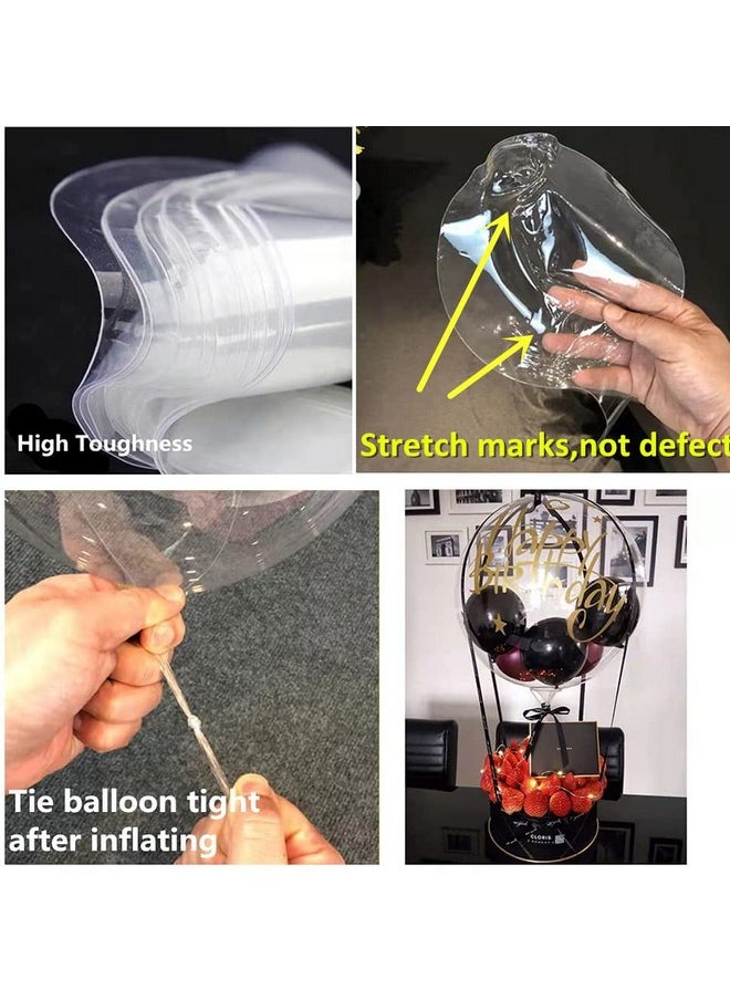 Efay - Clear Balloons For Stuffing 15 Pack Wide Neck Pre Stretched Fillable Bobo Balloons For Stuffing Efay - Image 1