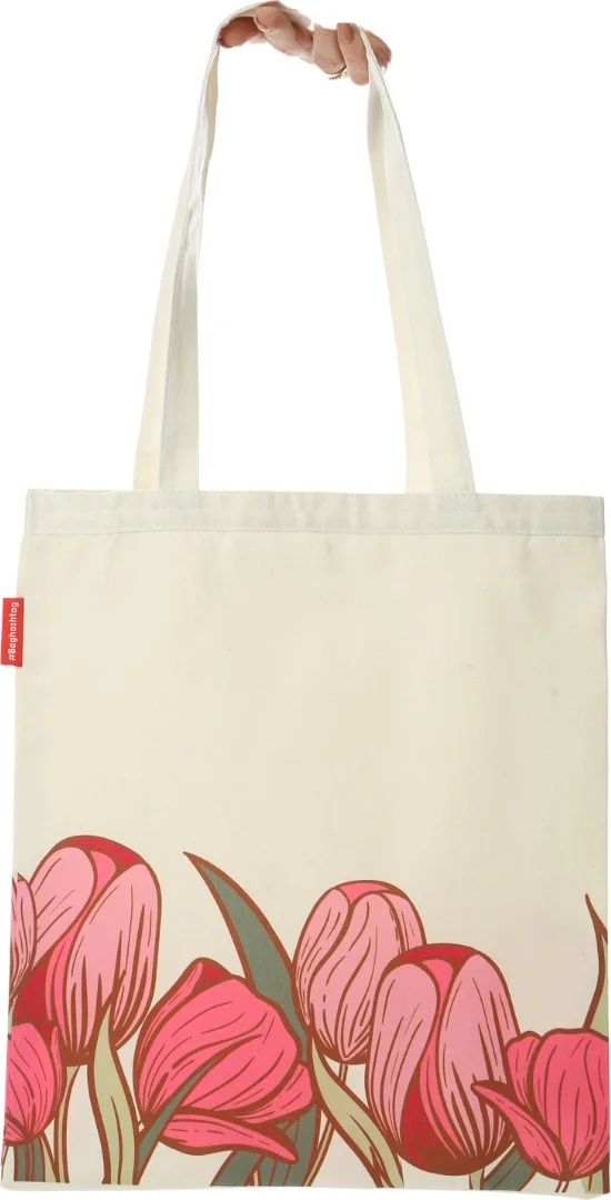 Baghashtag Pink Roses Printed Cloth Bag