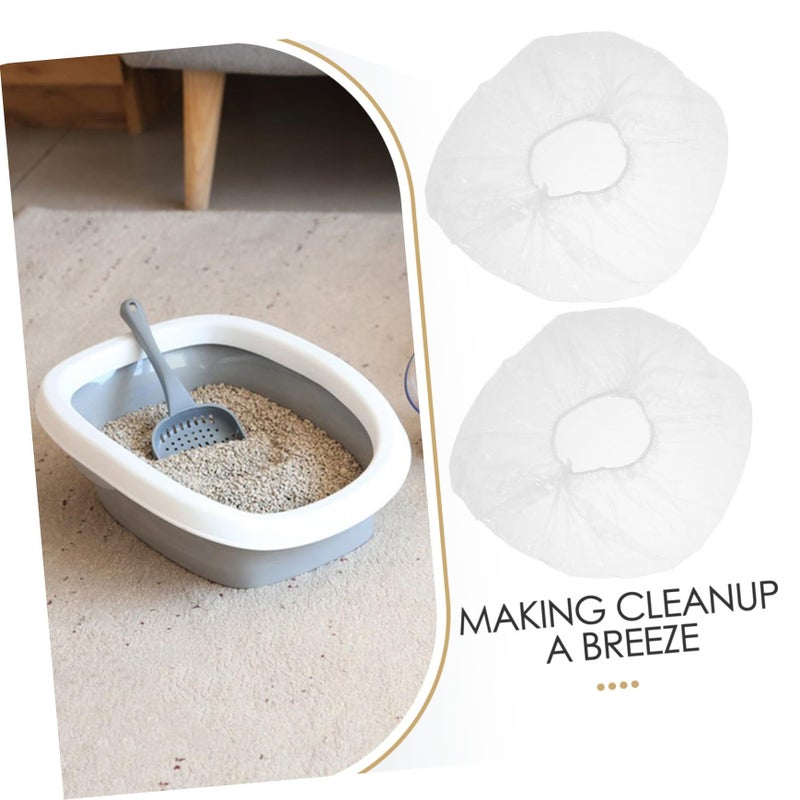 50 Pack Disposable Cage Liners For Small Pets Easy Install Litter Pan Liners Prevents Soiling - Image 4