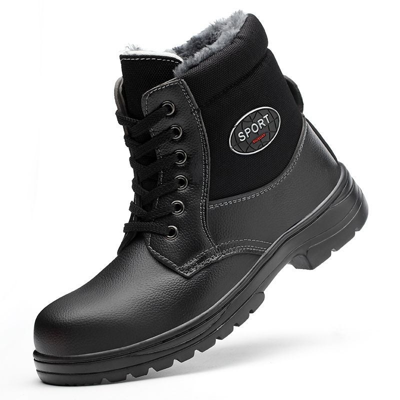 Safety Shoes for Men High-Top Steel Toe Puncture Resistant Work Shoes - Image 5