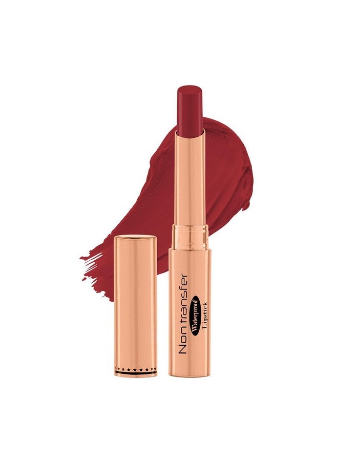 lele ABSOLUTE LIPS Non Transfer Waterproof Lipstick, Long Lasting Smudge Proof Highly Pigmented Shade 16 (RICH RED) - Image 1