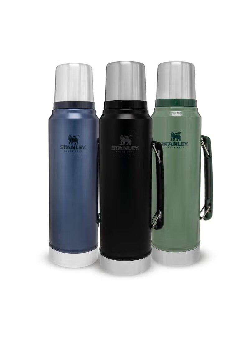 Stanley Stanley Classic Legendary Bottle 1L / 1.1QT – Matte Black Stainless Steel Vacuum Thermos | BPA-Free, Leakproof, Double-Wall Insulated Flask | Keeps Beverages Hot or Cold for 24 Hours | Dishwasher Safe with Lid That Doubles as Cup | Durable for Outdoor & Daily Use  - Image 5