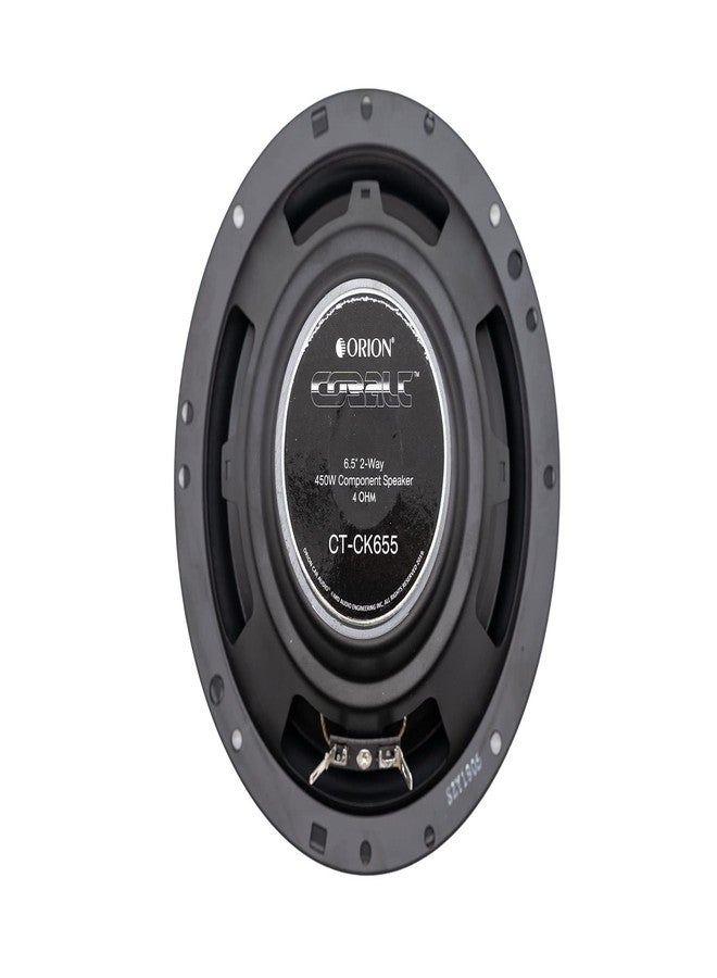 أوريون سماعات سيارة أوريون كوبالت CT-CK655 ثنائية الاتجاه، مقاس 6.5 بوصة، 4 أوم، طقم من سماعتين يتضمن مكبرات صوت عالية التردد (تويتر). - Image 4