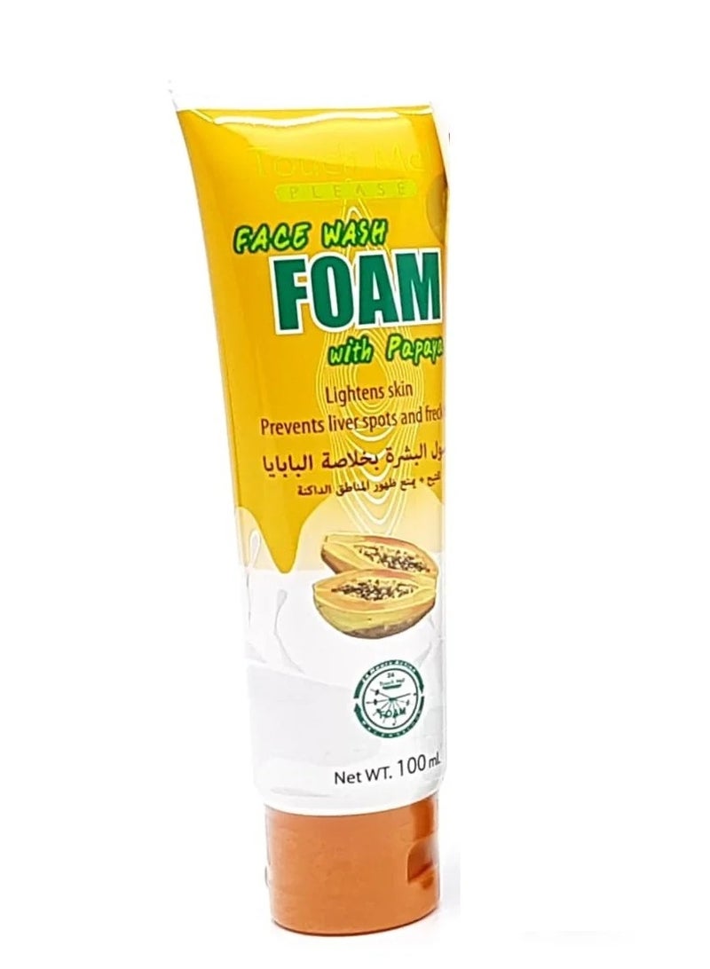 Papaya Face Wash Foam, 100ML