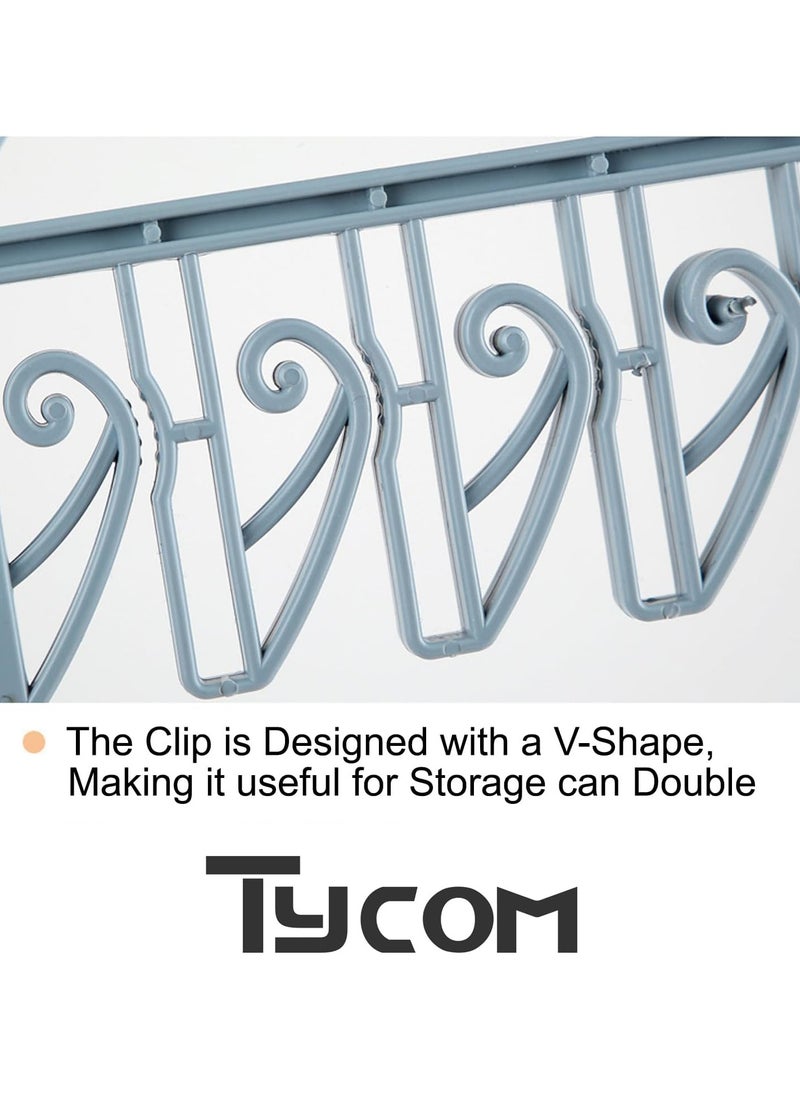 TYCOM Plastic Laundry Dryer Hanger Clips, Perfect for Socks, Underwear, Modern Nappies, Baby and Small Clothes, Durable Sturdy Grip Slip Resistant Drying Clothesline pegs - Pink  - Image 4