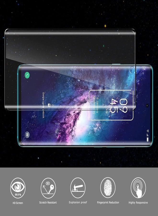 Orzero (2 Pack) Tempered Glass Screen Protector Compatible for TCL 20 Pro 5G, Protector De Pantalla 3D Curved Edge Full Coverage 9 Hardness High Definition Anti-Scratch Bubble Free - Image 2