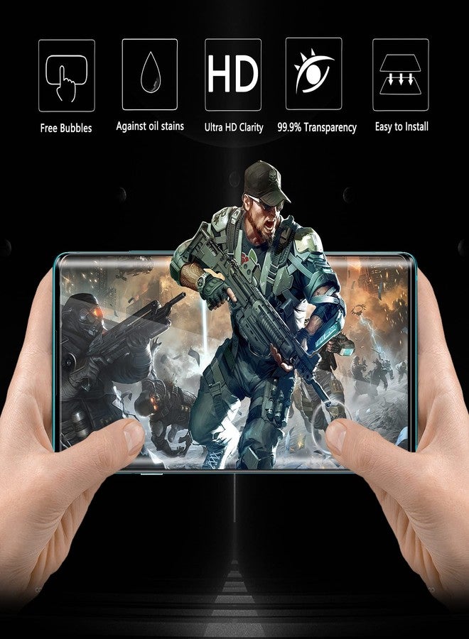 Orzero (2 Pack) Tempered Glass Screen Protector Compatible for TCL 20 Pro 5G, Protector De Pantalla 3D Curved Edge Full Coverage 9 Hardness High Definition Anti-Scratch Bubble Free - Image 3