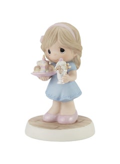Precious Moments Precious Moments Birthday Figurine | Hoping Your Birthday is Extra Sweet Bisque Porcelain Figurine | Gift for Mom, Grandma, Daughter | Birthday Cake | Happy Birthday Figurine | Hand-Painted  - Image 2