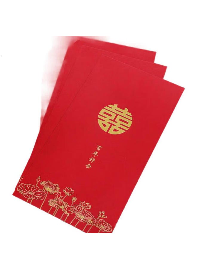 Cuttlefish Wedding Red Envelopes, Wedding Cash Gifts, Engagement Red Envelopes, Wedding Character, Lucky Money Envelopes, Large Size, 18 Pieces - Image 3