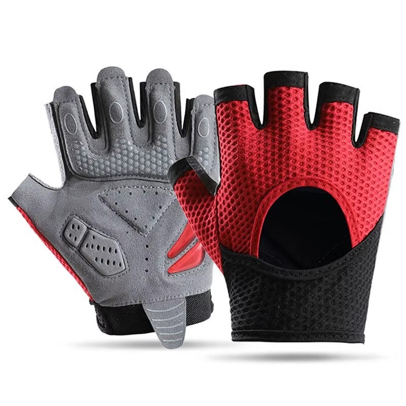 Sports Gloves With Air Cushion Anti Slip Wear Resistant Protection For Fitness Cycling And Outdoor Activities - Image 1