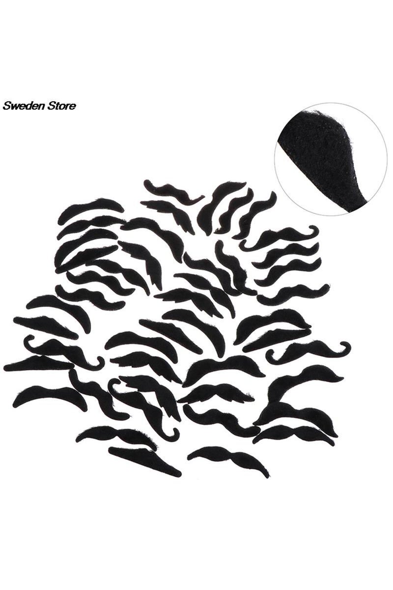 إيروريكس مجموعة من 48 قطعة من شوارب القراصنة المضحكة لحفلات التنكر، شوارب ولحية مزيفة للأطفال والكبار... - Image 5