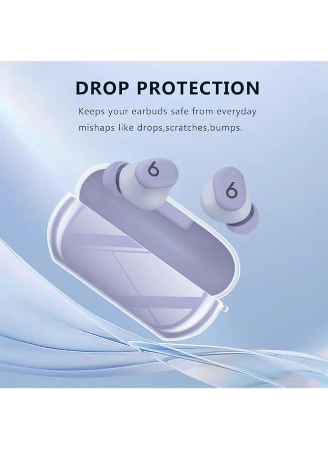 erorex - Clear Tpu Case Compatible With Beats Solo Buds Wireless Earbuds Shockproof Cover With Keychain - Image 1